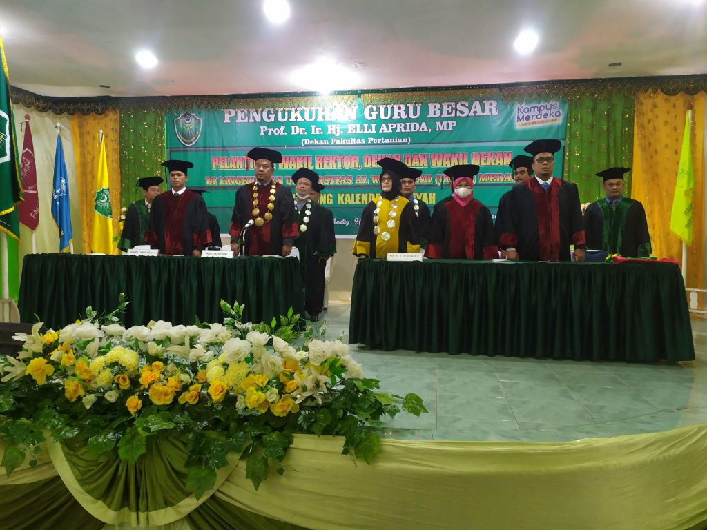 Pengukuhan guru besar dan pelantikan wakil rektor dan dekan univa medan